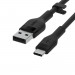 Kabel Belkin BoostCharge Flex USB-C to USB-A Cable 15W 3m Silicone Black - Galeria zdjęcie 4