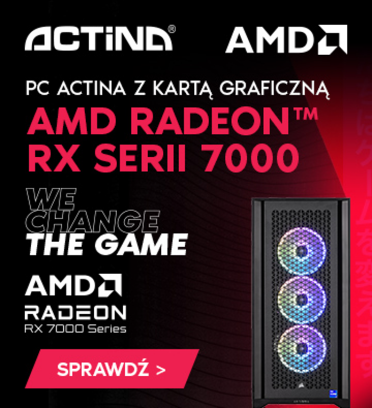 PC Actina z AMD Radeon RX 7000