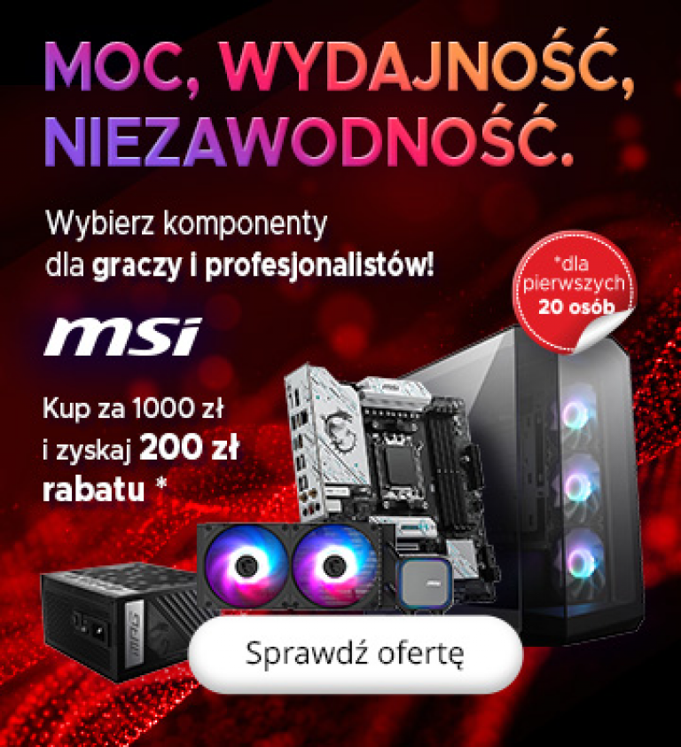 Rabat 200 zł na zakupy MSI