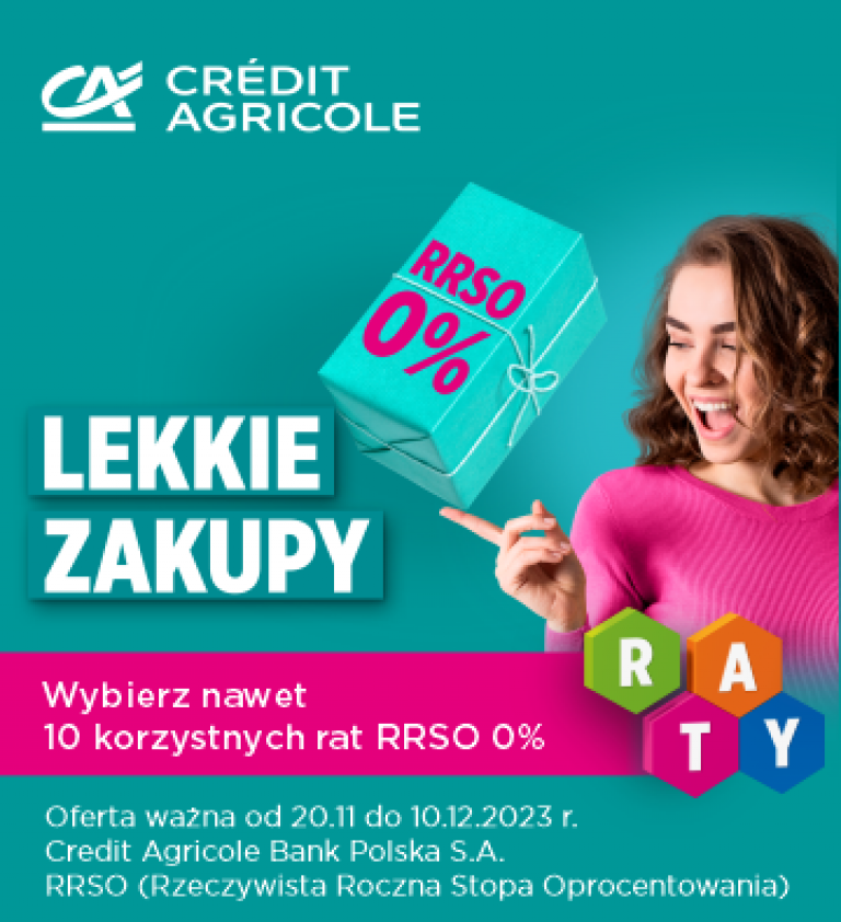Lekkie zakupy w ratach 0%