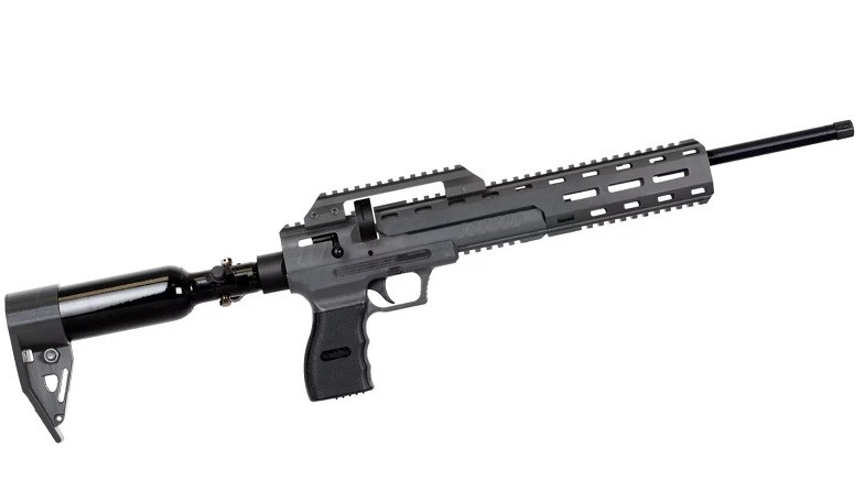 Karabinek wiatrówka WEBLEY Nemesis X, PCP, 2x7-strzał, 1x14 strzał, kal. 4,5 mm, polimer, do17J - zdjęcie 2