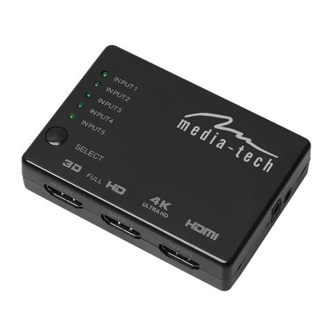 MEDIA-TECH 5X HDMI SWITCH 4K MT5207 - zdjęcie 1