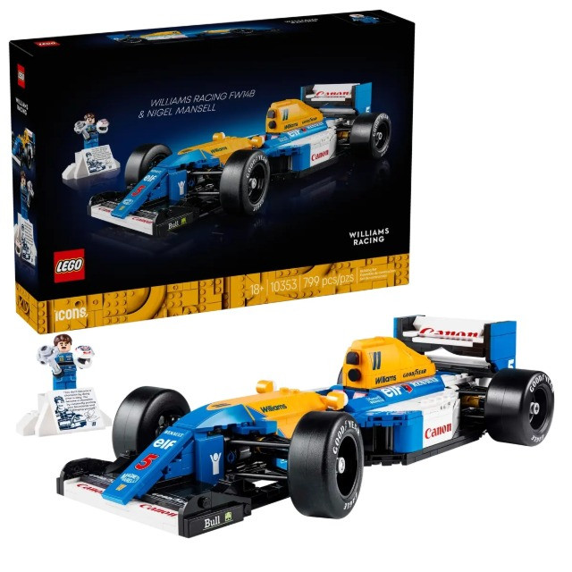 LEGO ICONS 10353 Williams Racing FW14B i Nigel Mansell - zdjęcie 1