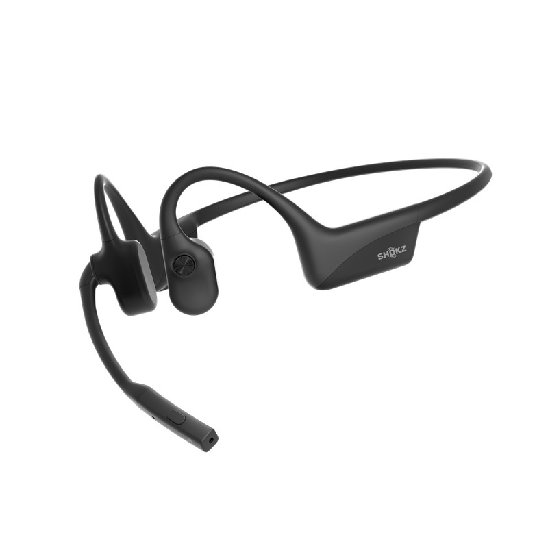 Słuchawki bezprzewodowe kostne Shokz OpenComm2 USB-C czarne - zdjęcie 1