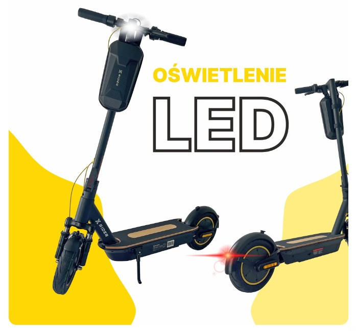 Hulajnoga Elektryczna XRIDER M10 Pro 15,6Ah Bateria LG 500W - zdjęcie 11