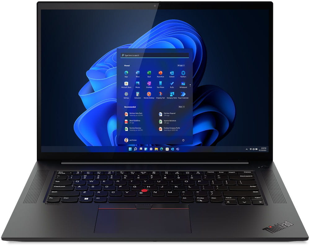 Lenovo ThinkPad P1 G5 i9-12900H 16"WQXGA IPS 500nits AG 165Hz 16GB DDR5 4800 SSD512 RTX A5500_16GB W11Pro 3Y Premier Support Black - zdjęcie 1