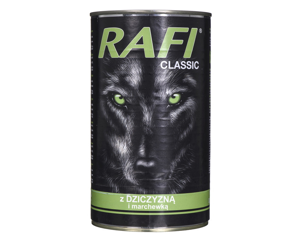DOLINA NOTECI Rafi Classic z dziczyzną i marchewką - mokra karma dla psa - 1240 g - zdjęcie 1