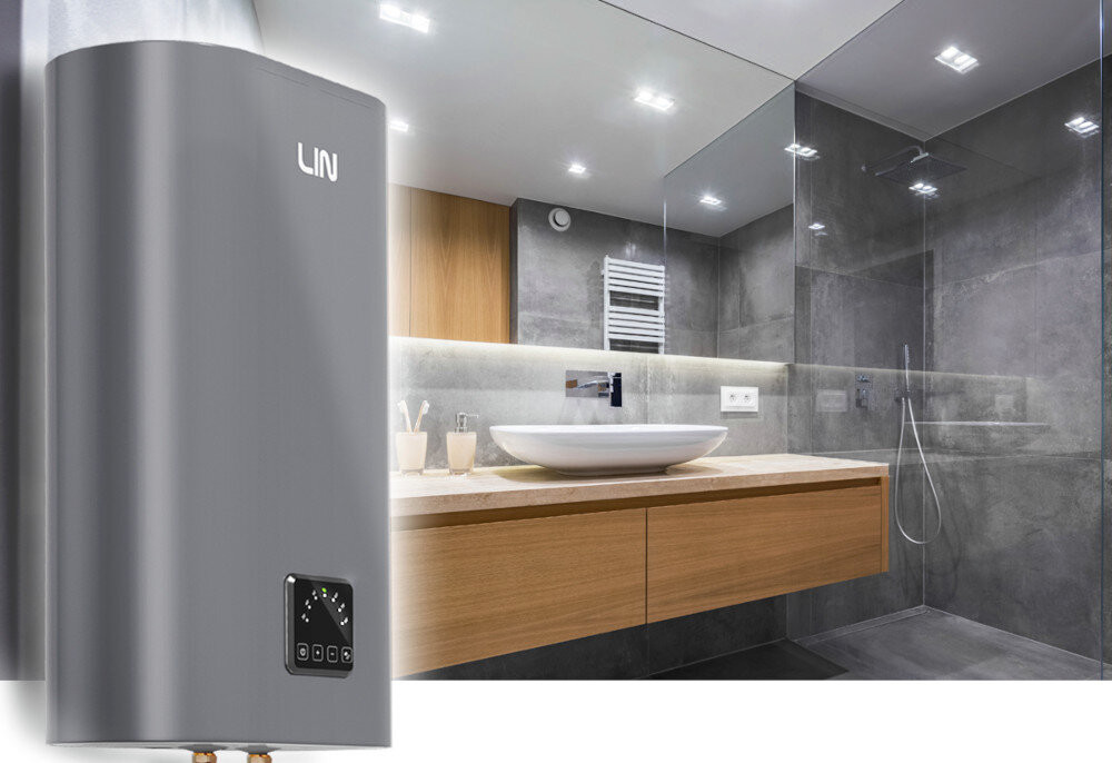 Bojler elektryczny LIN LIFVD2 50L szary bez WI-FI - zdjęcie 4