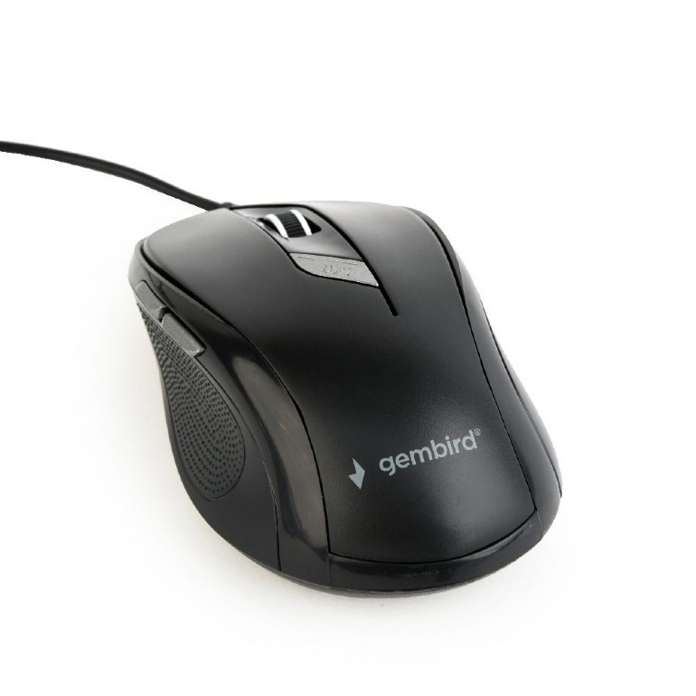 GEMBIRD MYSZ MUS-6B-01 OPTYCZNA 1600DPI CZARNA - zdjęcie 1
