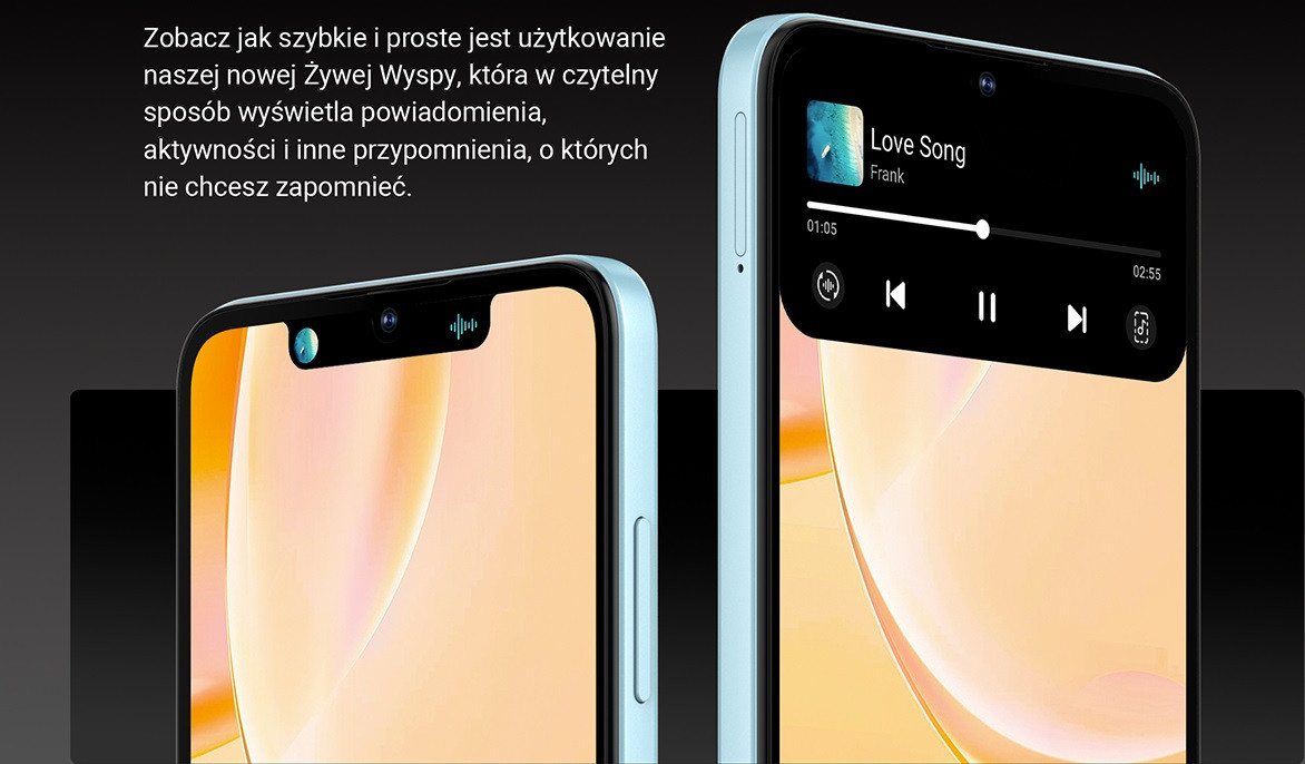 Smartfon ZTE Blade A55 4/64GB (Water Blue) - zdjęcie 3