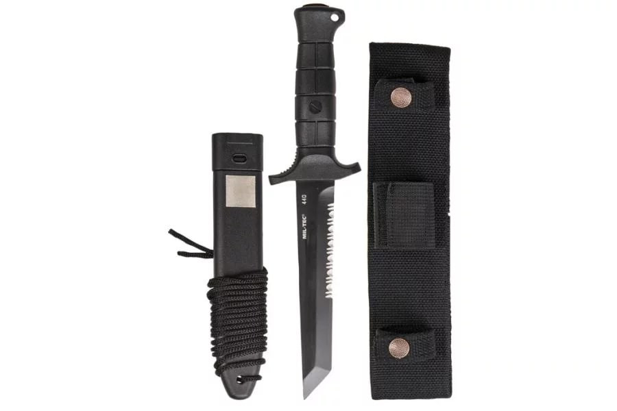 Nóż Mil-Tec German Combat Knife Black 2000 stal 440 - zdjęcie 2