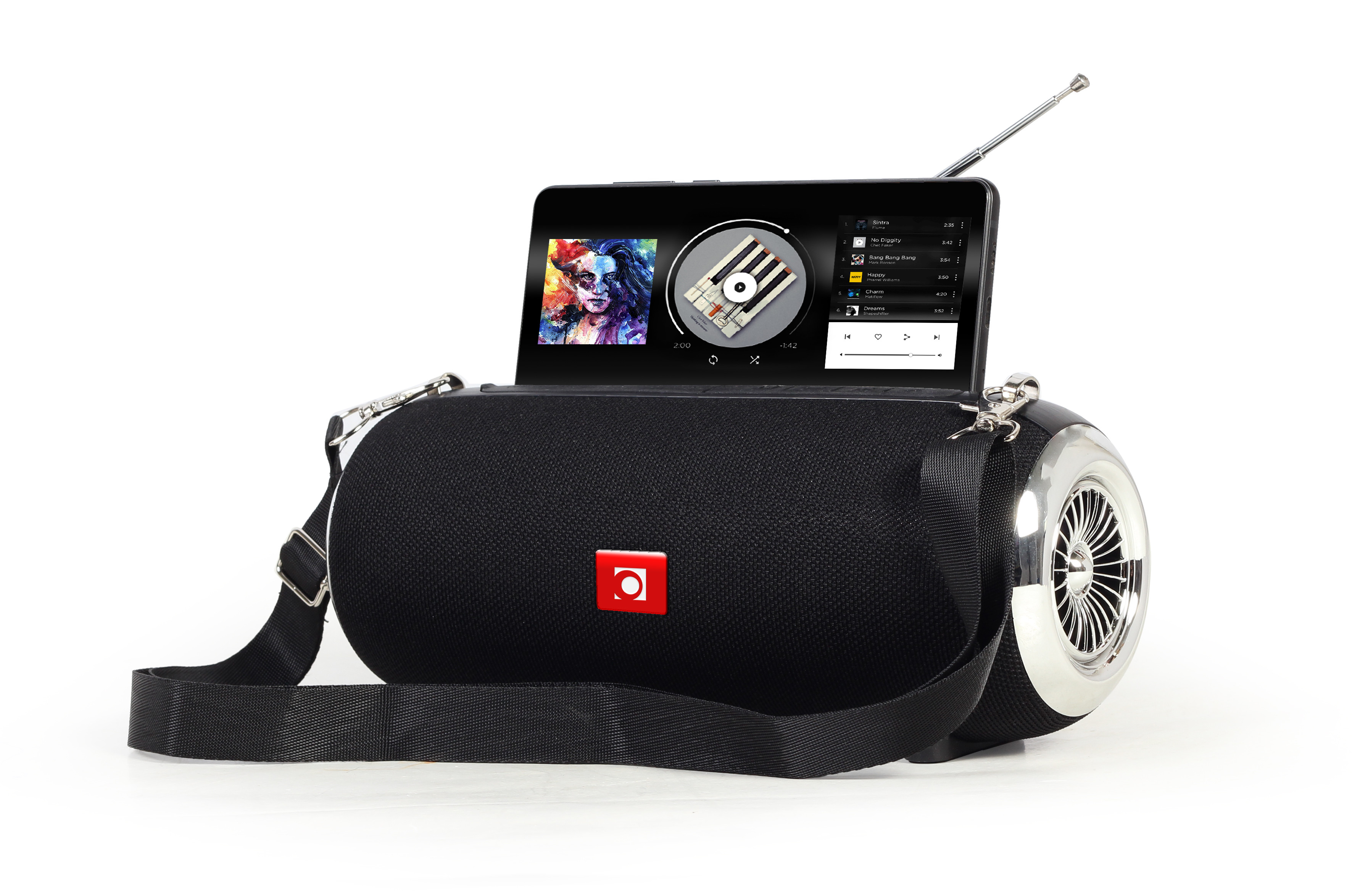 GEMBIRD PRZENOŚNY GŁOŚNIK BLUETOOTH Z RADIEM CZARN - zdjęcie 4