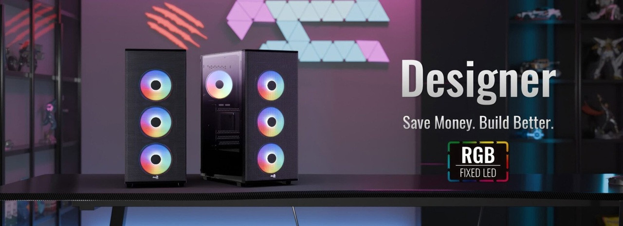 Obudowa AEROCOOL PGS DESIGNER-G-BK-v1 - zdjęcie 1