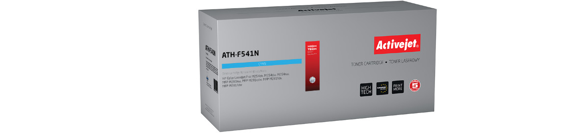 Activejet ATH-F541N Toner do drukarki HP, Zamiennik HP 203A HP203A CF541A CRG 054 CRG054; Supreme; 1300 stron; błękitny - zdjęcie 6
