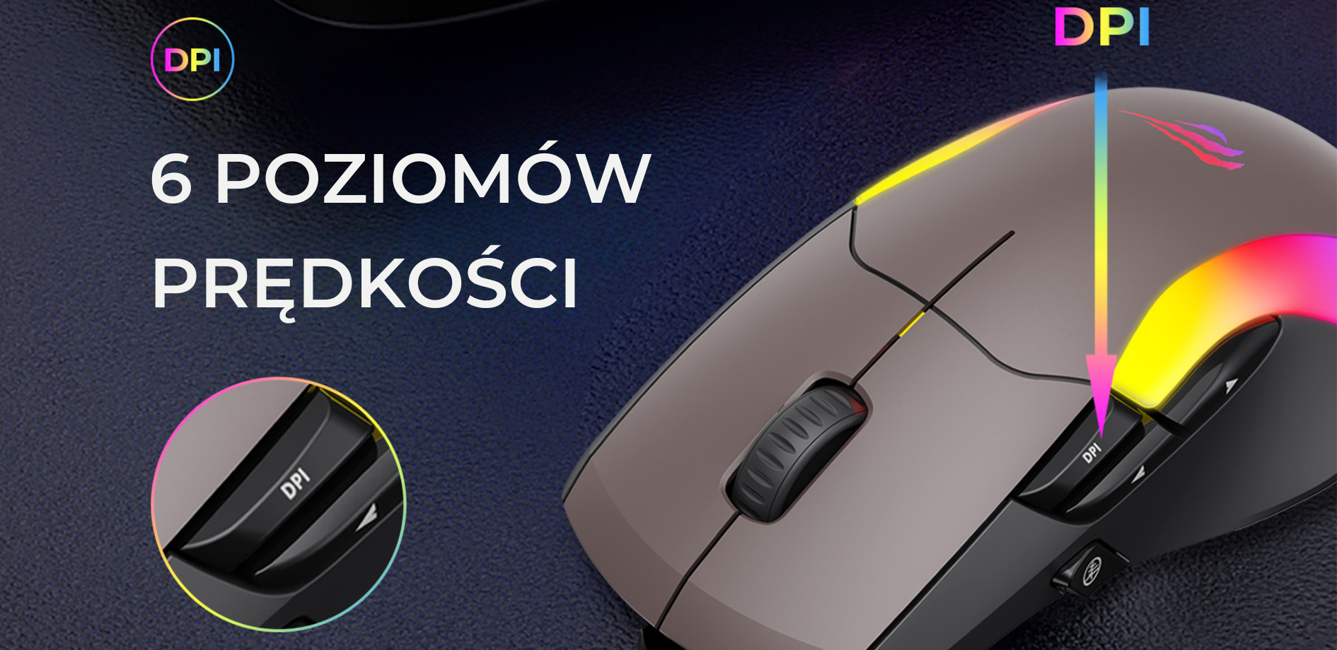Mysz gamingowa Havit MS959S - zdjęcie 2