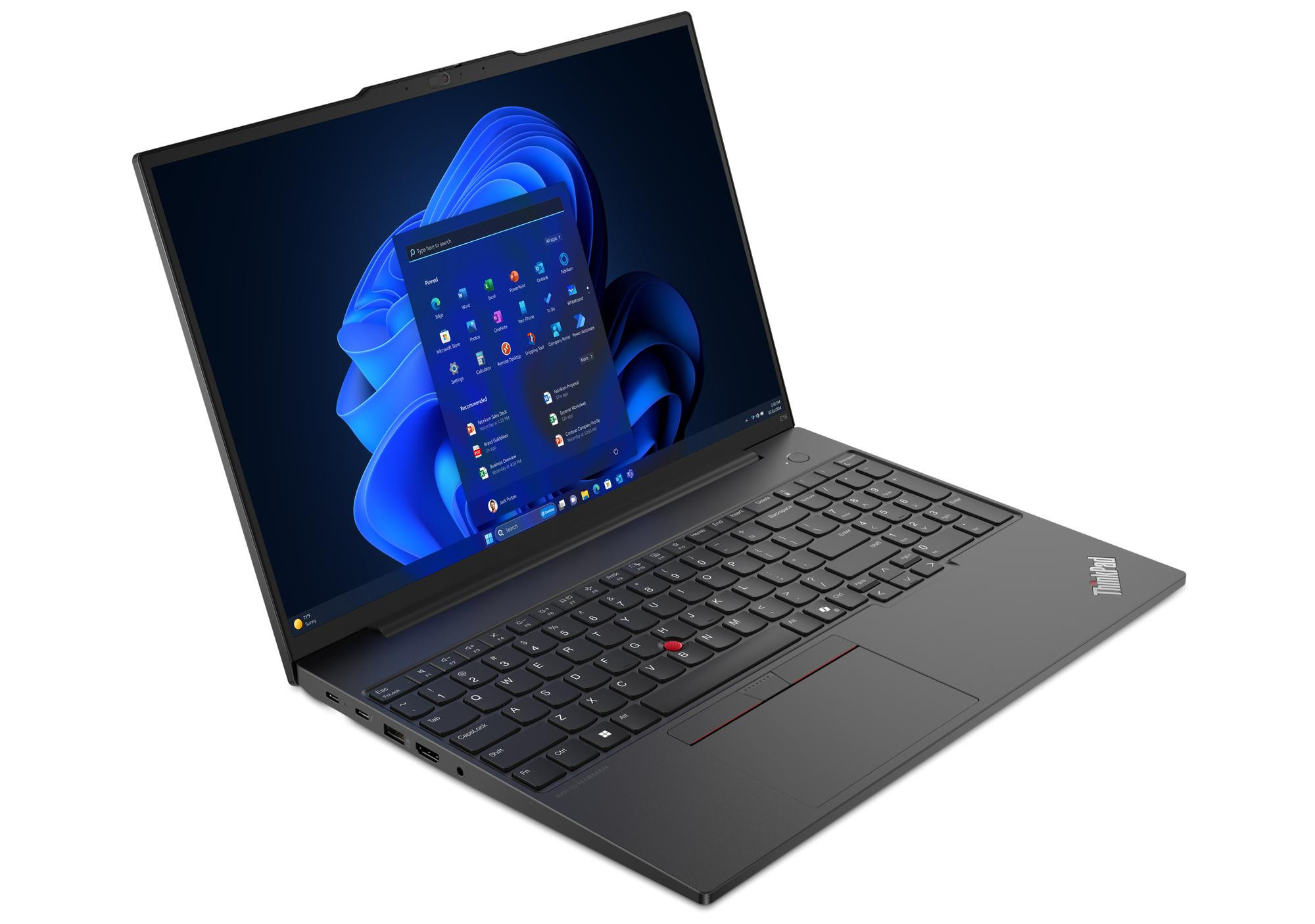 Lenovo ThinkPad E16 G2 Core Ultra 5 125U 16.0"WUXGA IPS 300nits AG 16GB DDR5 SSD512 Arc 57Wh W11Pro 3Y OnSite Graphite Black - zdjęcie 3