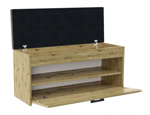 Szafka na buty ze schowkiem PARMA 100x35xH49 artisan - zdjęcie 3