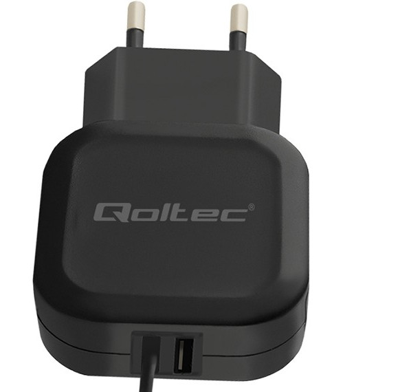 Qoltec Ładowarka sieciowa do Smartfona | 17W | 5V | 3.4A | USB+ USB typC - zdjęcie 1