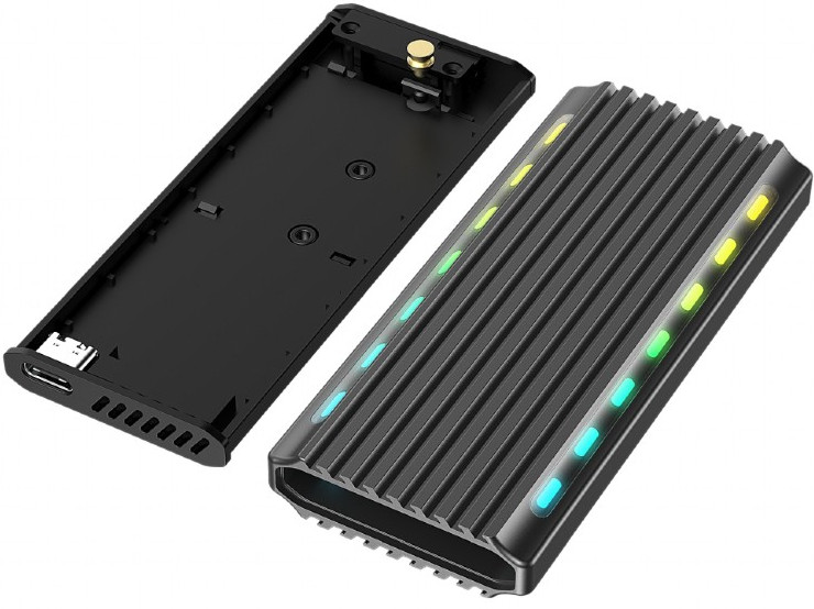 GEMBIRD OBUDOWA USB 3.1 NA DYSK M.2 NVME, ALUMINIU - zdjęcie 1
