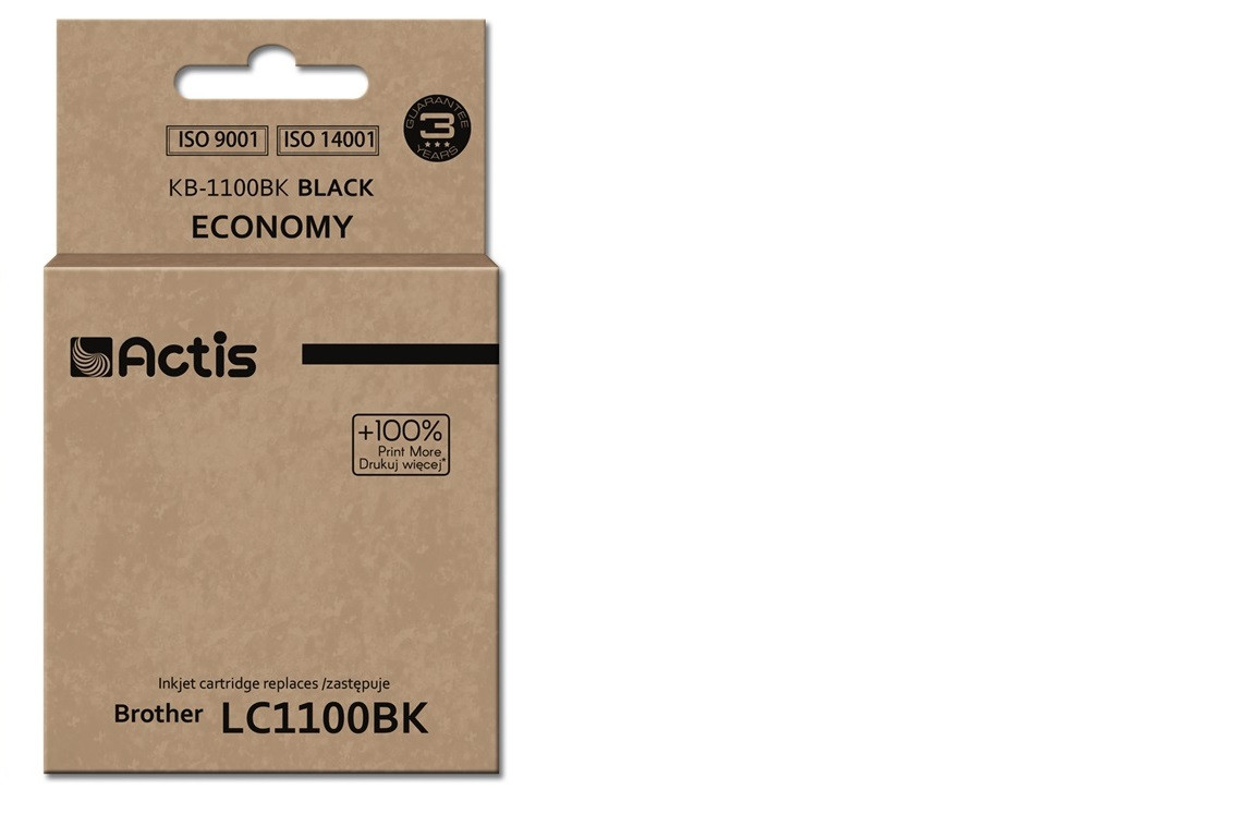 Actis KB-1100Bk Tusz do drukarki Brother, Zamiennik Brother LC1100BK/980BK; Standard; 28 ml; czarny. - zdjęcie 1
