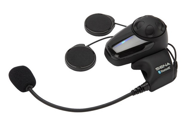 Interkom Motocyklowy Sena SMH10-10 Bluetooth 3.0 900M z mikrofonem na pałąku, zestaw na 1 kask - zdjęcie 1