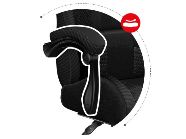 Fotel gamingowy Huzaro Force 4.7 Carbon Mesh - zdjęcie 6