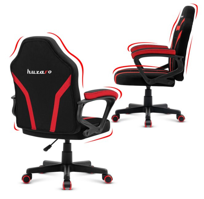 Fotel gamingowy dla dziecka HZ-Ranger 1.0 red mesh - zdjęcie 3