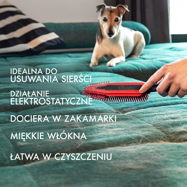 VILEDA Pet Pro Szczotka elektrostatyczna do sierści i włosów - zdjęcie 2