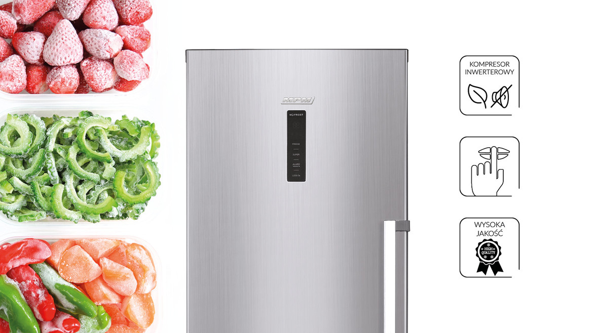Zamrażarka szufladowa poj.274l (inox) MPM-304-ZF-12 - zdjęcie 1