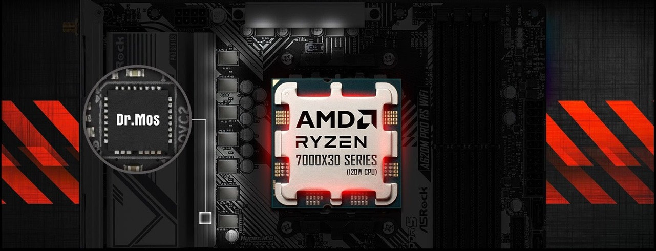 Płyta główna Asrock A620M Pro RS WiFi - zdjęcie 3