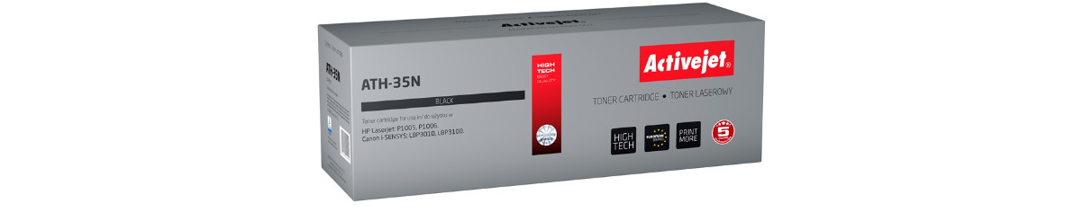 4 x Activejet toner do HP 35A CB435A new ATH-35N + ATH-35NB BIO za 1zł! - zdjęcie 1