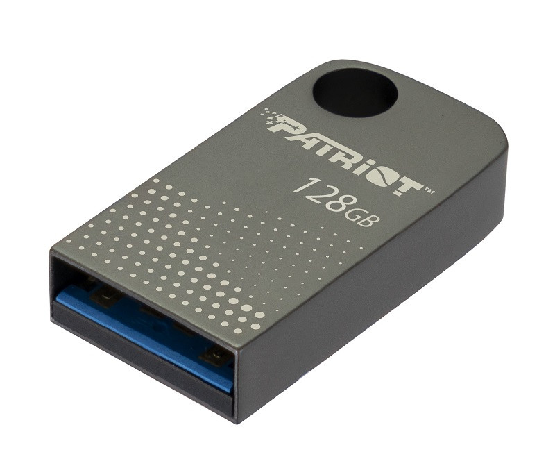 Patriot FLASHDRIVE Tab300 128GB USB 3.2 120MB/s, mini, aluminiowy, srebrny - zdjęcie 1