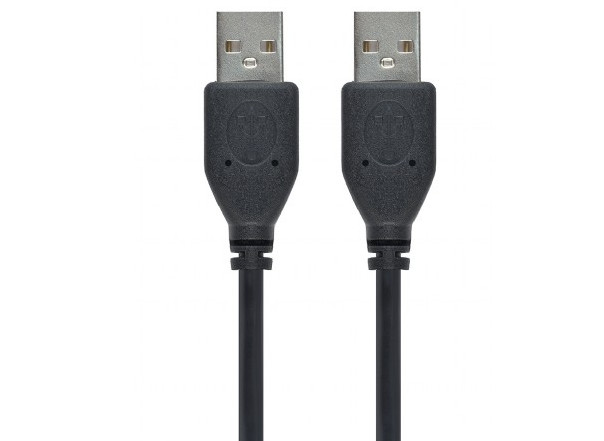 Kabel Gembird ( USB A - USB A M-M 1,8m czarny ) - zdjęcie 1