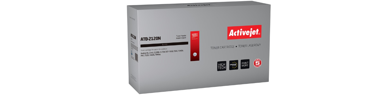 Activejet ATB-2120N Toner do drukarki Brother, Zamiennik Brother TN-2120; Supreme; 2600 stron; czarny. - zdjęcie 6