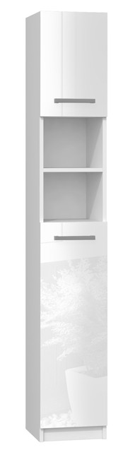 SZAFKA ŁAZIENKOWA MARBELA 32CM BIEL POŁYSK - zdjęcie 2