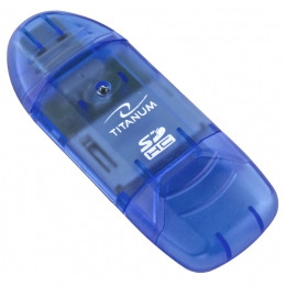Czytnik kart Titanum SDHC/MicroSDHC/(SDHC PenDrive) - zdjęcie 1