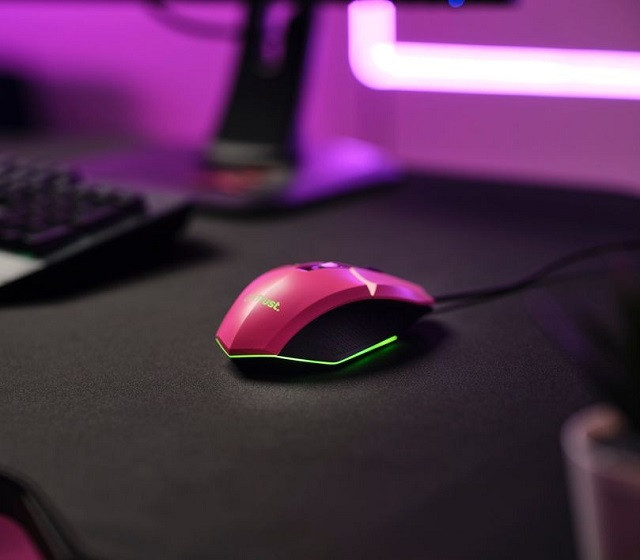 Mysz gamingowa TRUST FELOX GAMING GXT109P Różowa (25068) - zdjęcie 1