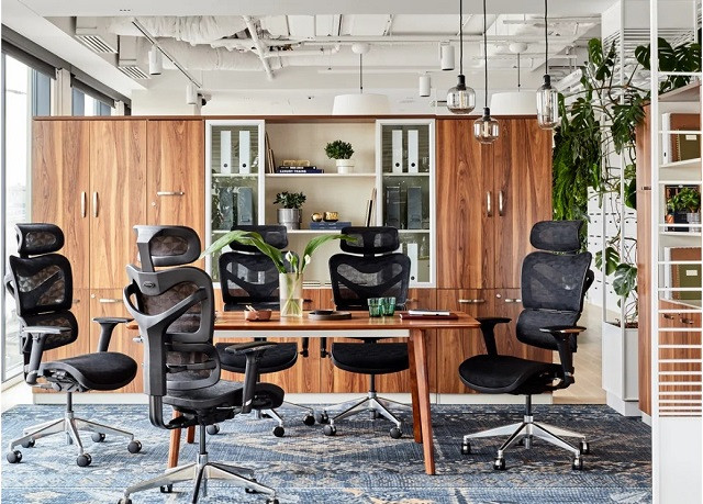 Ergonomiczny fotel biurowy ERGO 600 czarny - zdjęcie 1