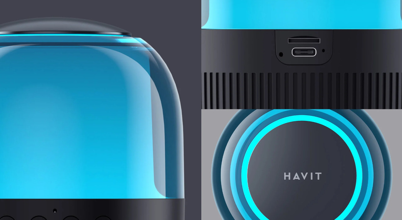 Głośnik bezprzewodowy bluetooth Havit RGB SK889BT (czarny) - zdjęcie 2