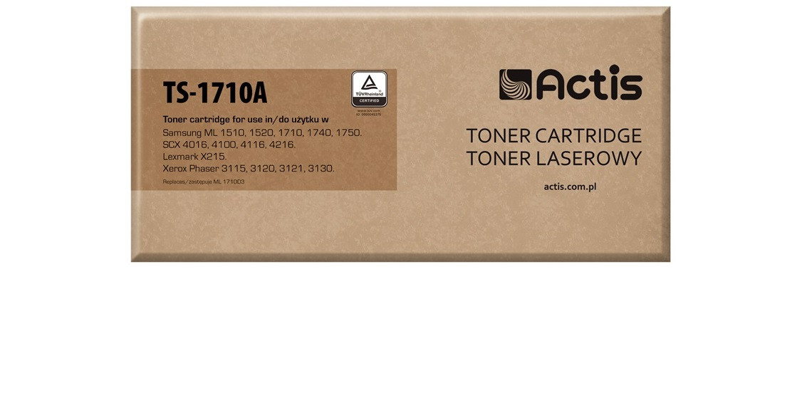 Actis TS-1710A Toner do drukarki Samsung, Zamiennik Samsung ML-1710D3; Standard; 3000 stron; czarny. - zdjęcie 1