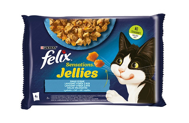 FELIX Sensations smaki rybne - mokra karma dla kota - 4x 85g - zdjęcie 1