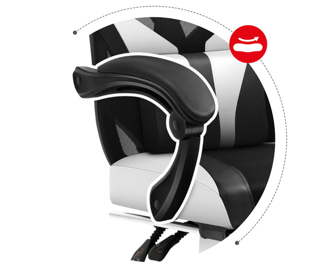 Fotel gamingowy Huzaro Combat 5.0 White - zdjęcie 6