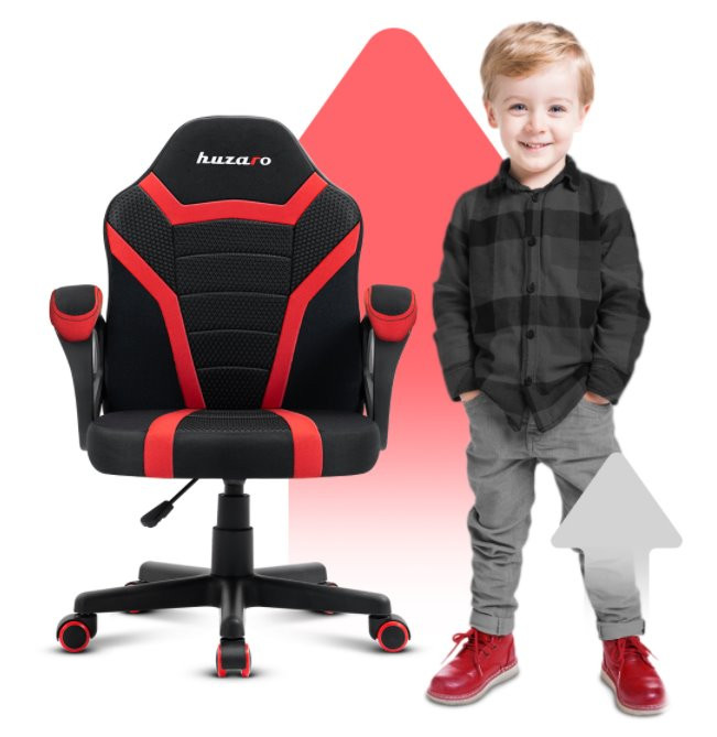 Fotel gamingowy dla dziecka HZ-Ranger 1.0 red mesh - zdjęcie 2