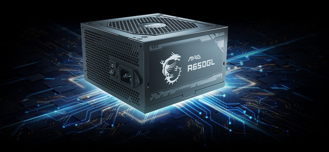 Zasilacz MSI MAG A650GL 650W 80+ Gold (306-7ZP8C11-CE0) - zdjęcie 1