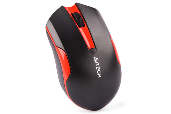 Mysz A4TECH V-TRACK G3-200N-1 Black+Red WRLS - zdjęcie 1