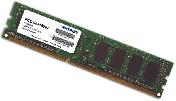 Patriot 8GB 1600MHz DDR3 Non-ECC CL11 DIMM 1.5V - zdjęcie 1
