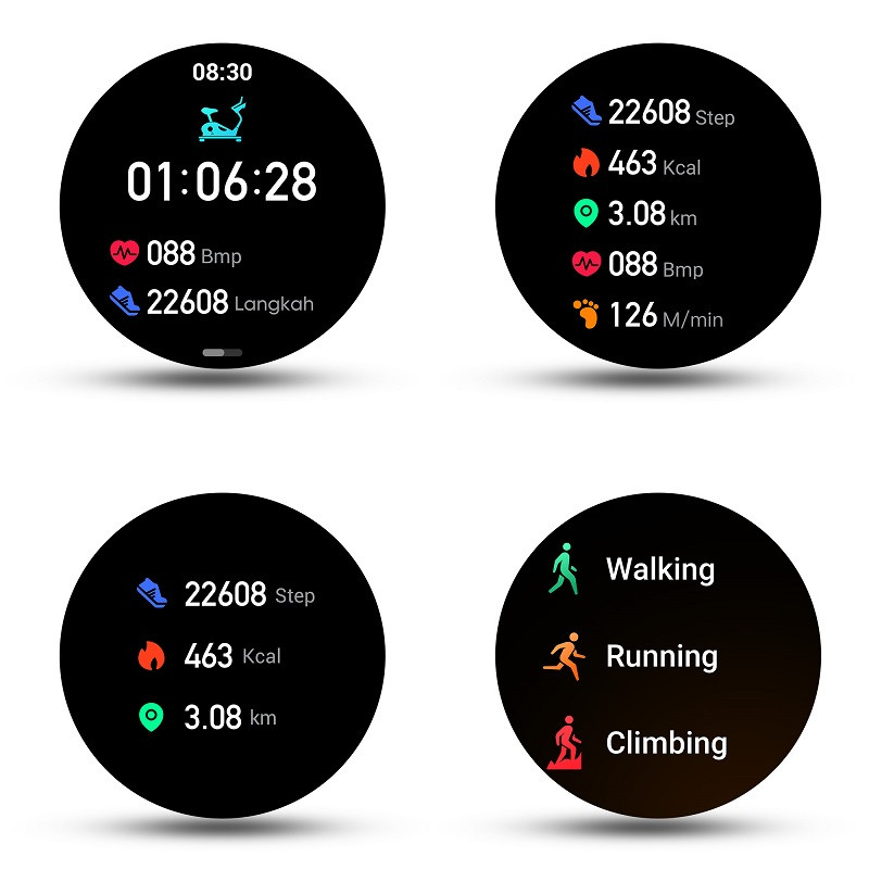 Smartwatch damski Manta Diamond Lusso srebrny + bransoletka YES - zdjęcie 11