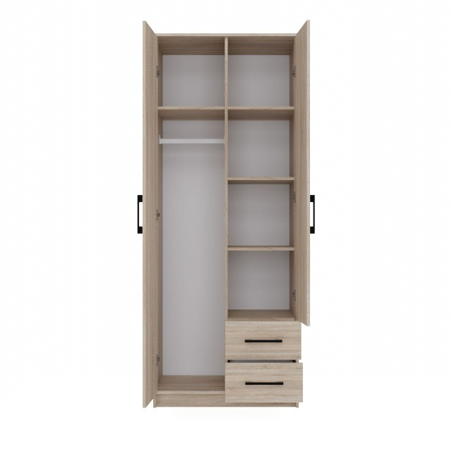 SZAFA ROMANA 80X205 SONOMA Z LUSTREM - zdjęcie 2