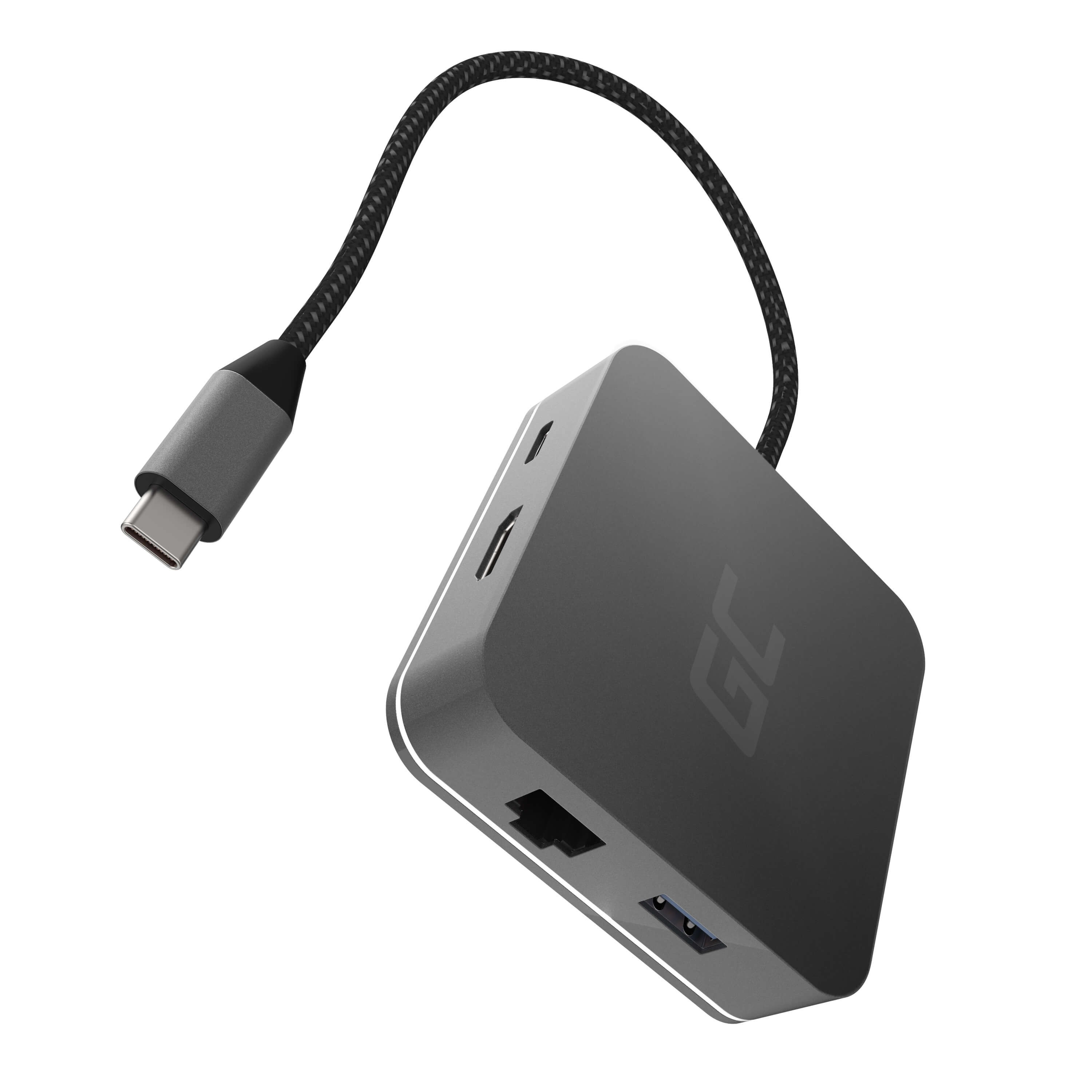 GREEN CELL ADAPTER, PRZEJŚCIÓWKA HUB USB-C 6W1 - zdjęcie 1