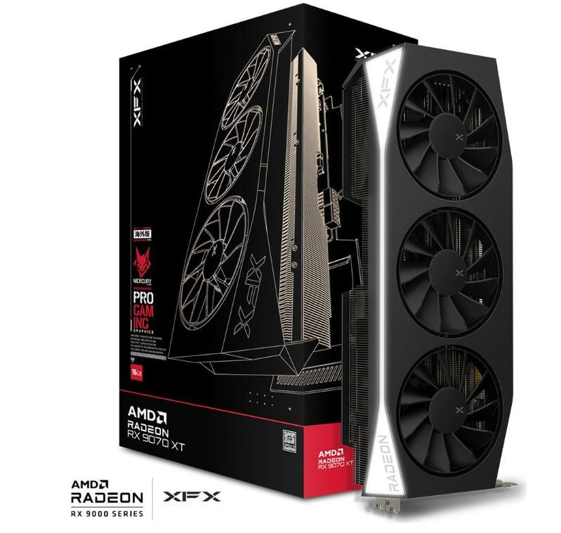 Karta graf. XFX MERCURY RX 9070XT Gaming LED 16GB - zdjęcie 1
